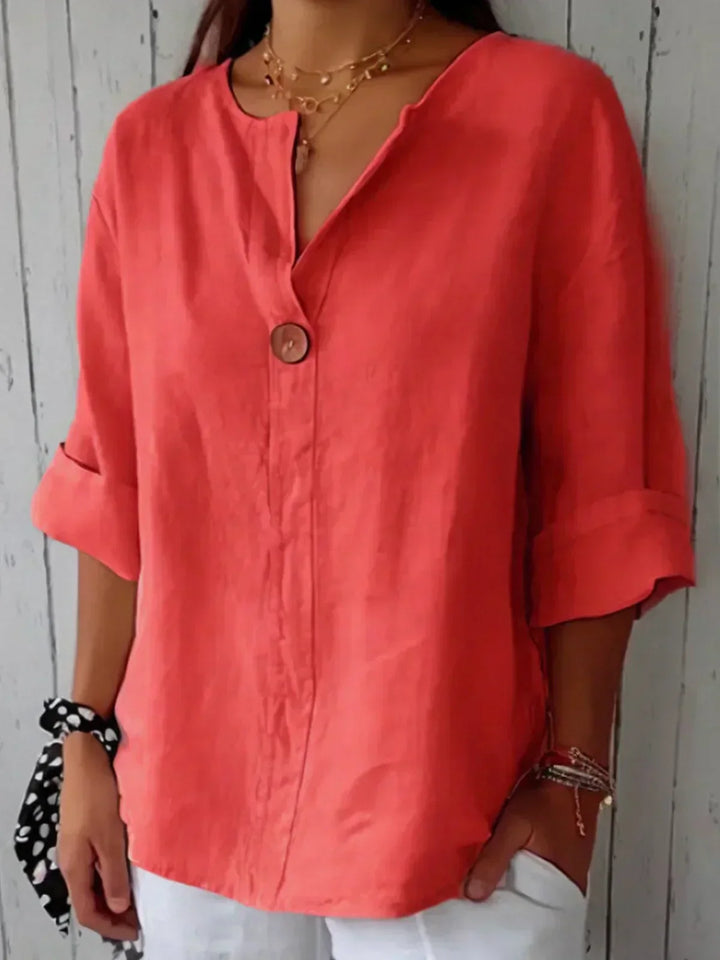 Claudia | Casual V-Neck Blouse