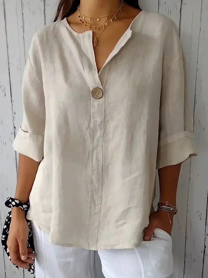 Claudia | Casual V-Neck Blouse
