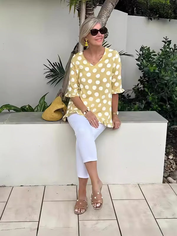 Talia | Stylish V-Neck Blouse