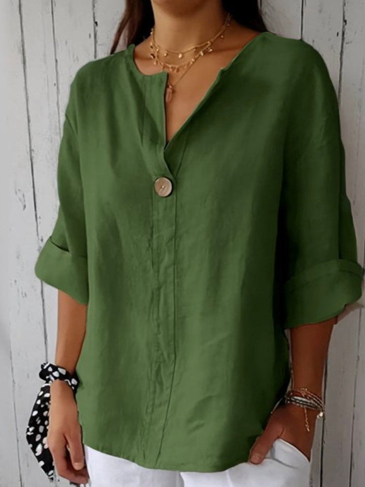 Claudia | Casual V-Neck Blouse