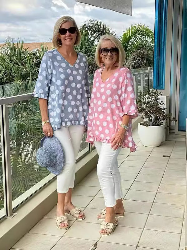Talia | Stylish V-Neck Blouse