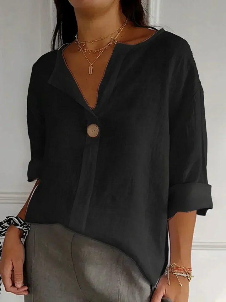 Claudia | Casual V-Neck Blouse