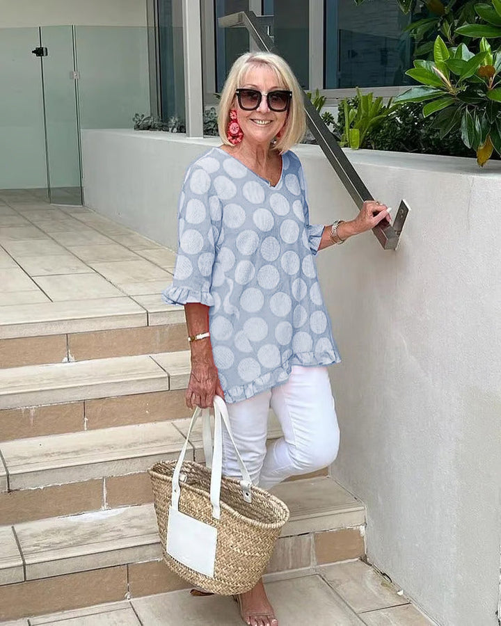 Talia | Stylish V-Neck Blouse