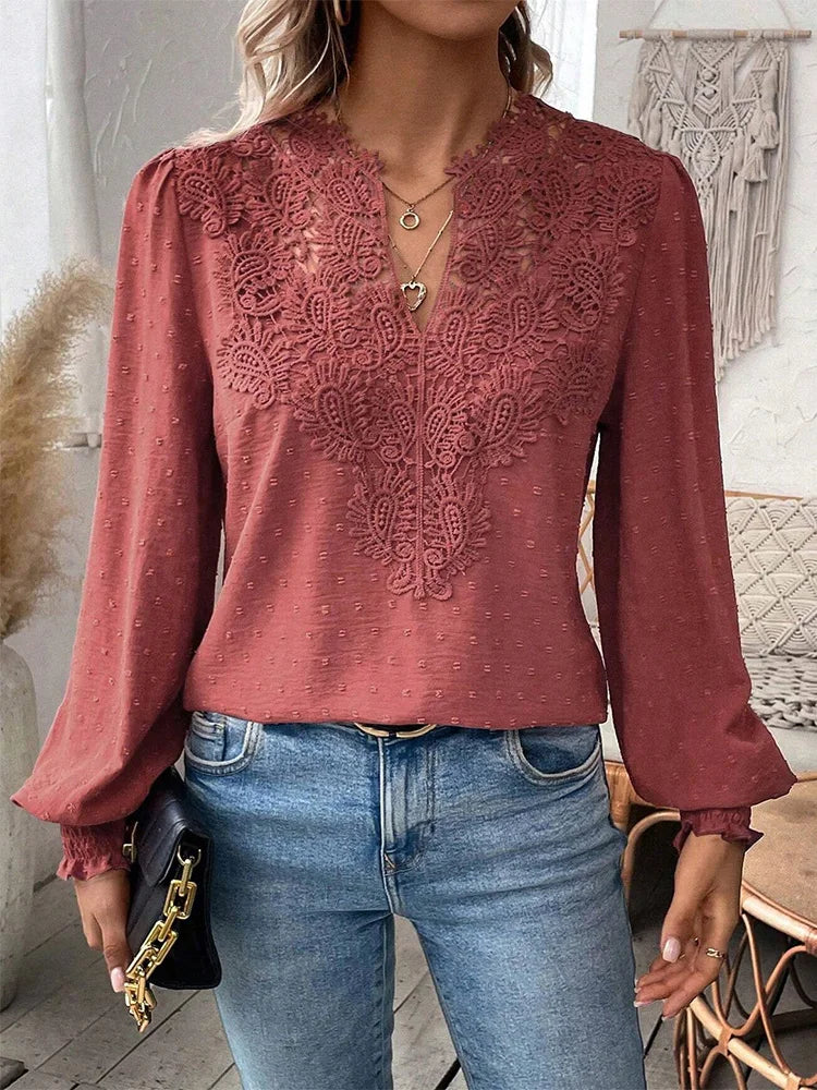 Mia | Luxury Lace Blouse