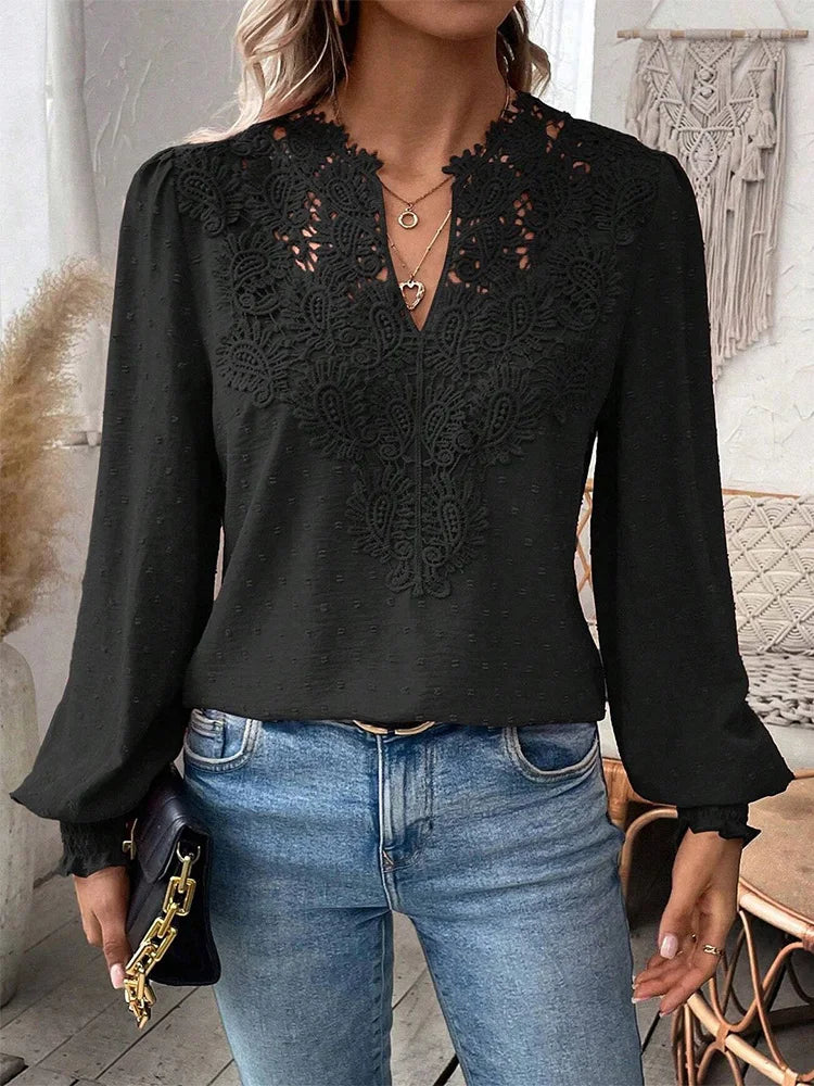 Mia | Luxury Lace Blouse