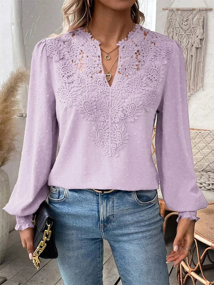 Mia | Luxury Lace Blouse