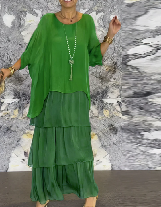 Wendy | Loose Crew Neck Maxi Dress