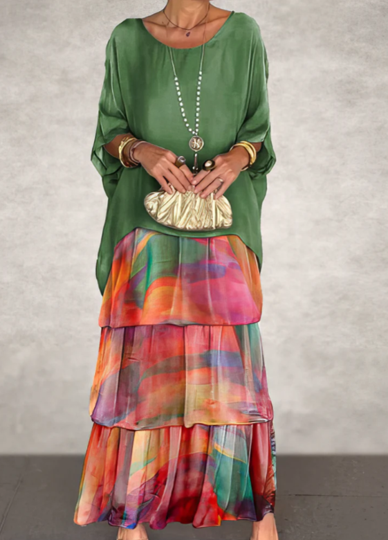 Wendy | Loose Crew Neck Maxi Dress