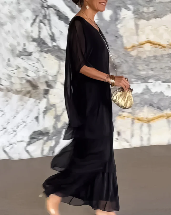 Wendy | Loose Crew Neck Maxi Dress