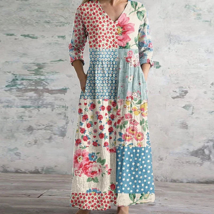 Leona | Elegant Retro Maxi Dress