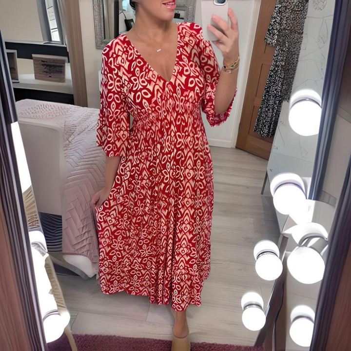 Johanna | Boho Printed Dress