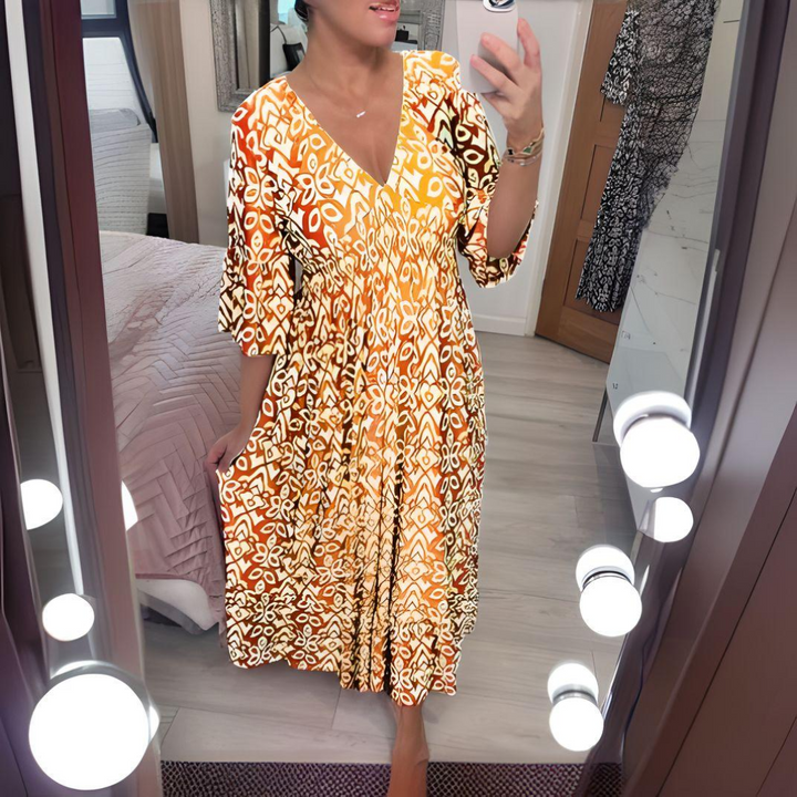 Johanna | Boho Printed Dress