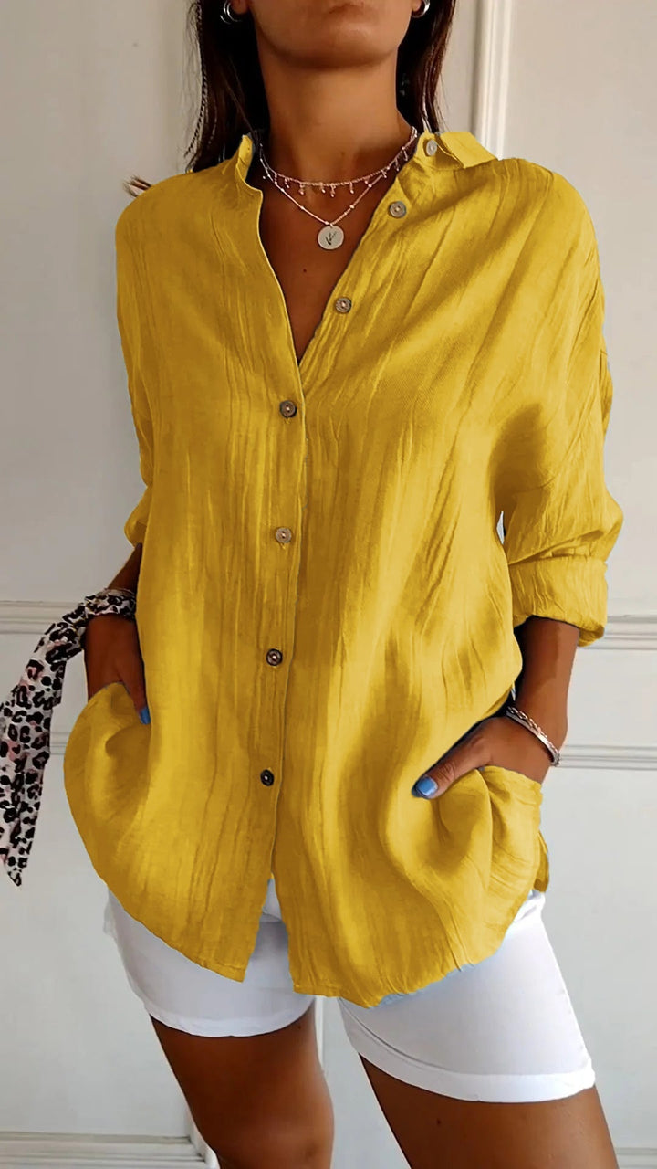 Gabriella | Pleated Elegant Shirt