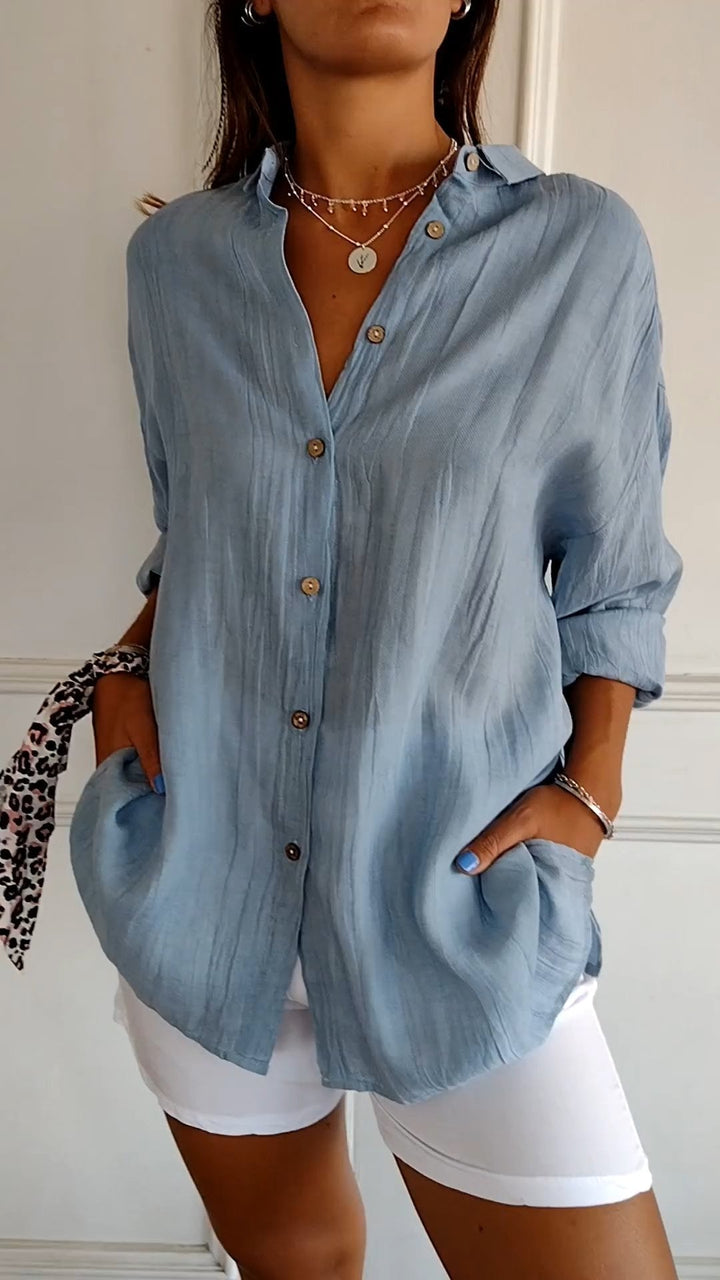 Gabriella | Pleated Elegant Shirt