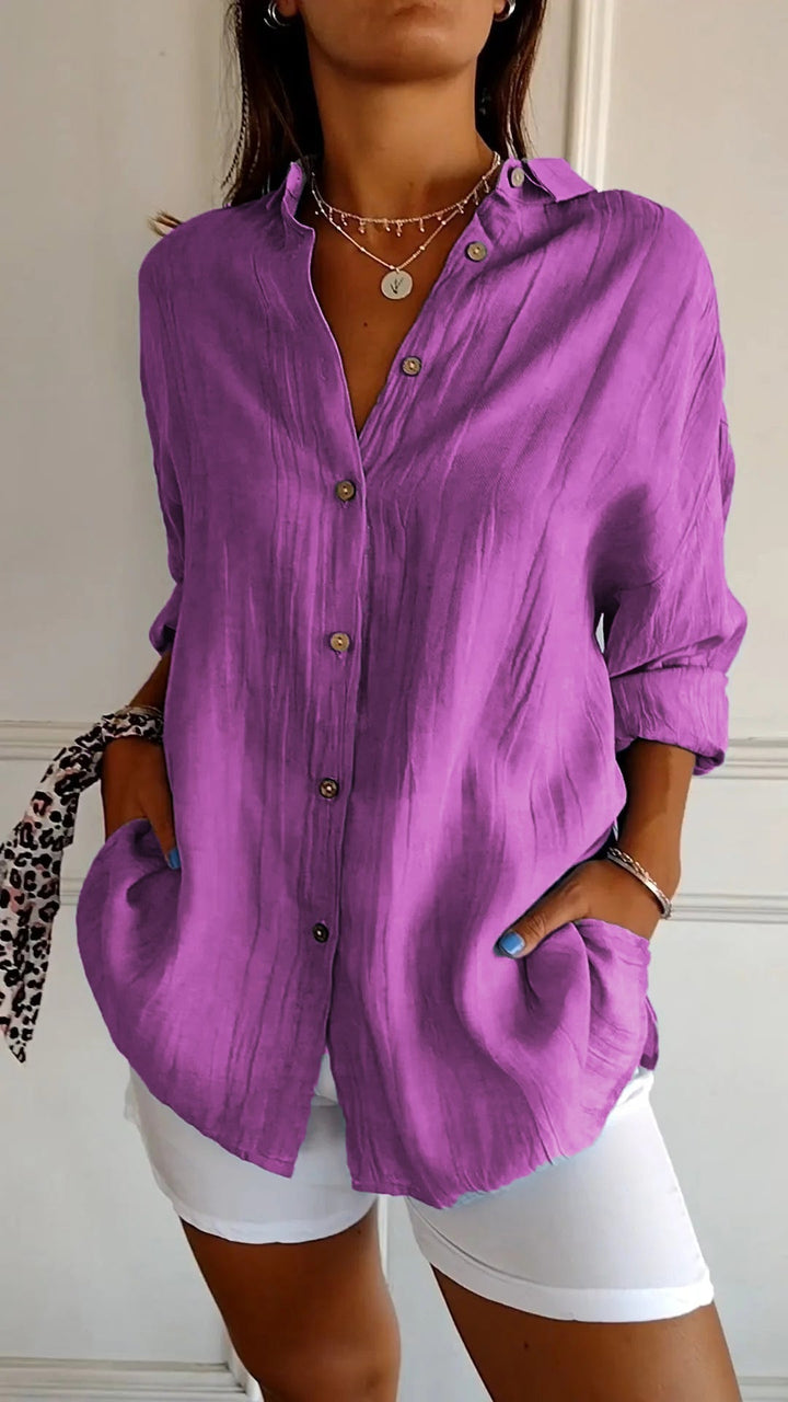 Gabriella | Pleated Elegant Shirt