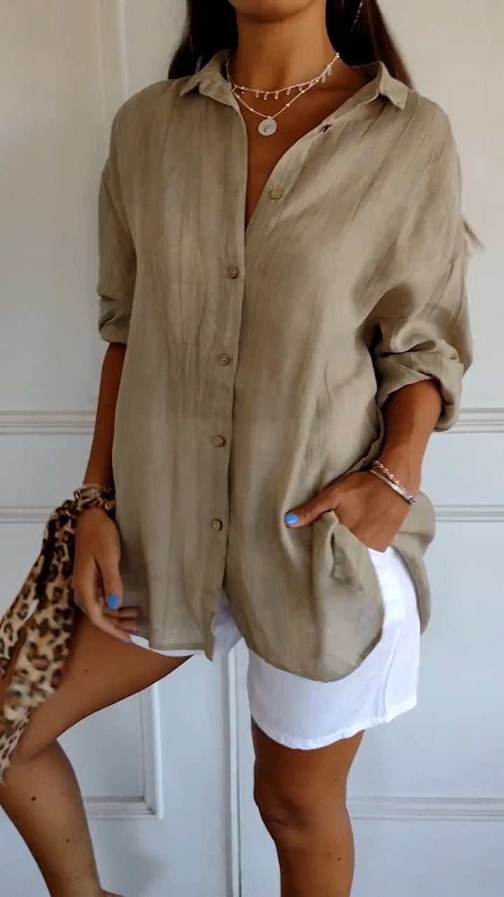 Gabriella | Pleated Elegant Shirt