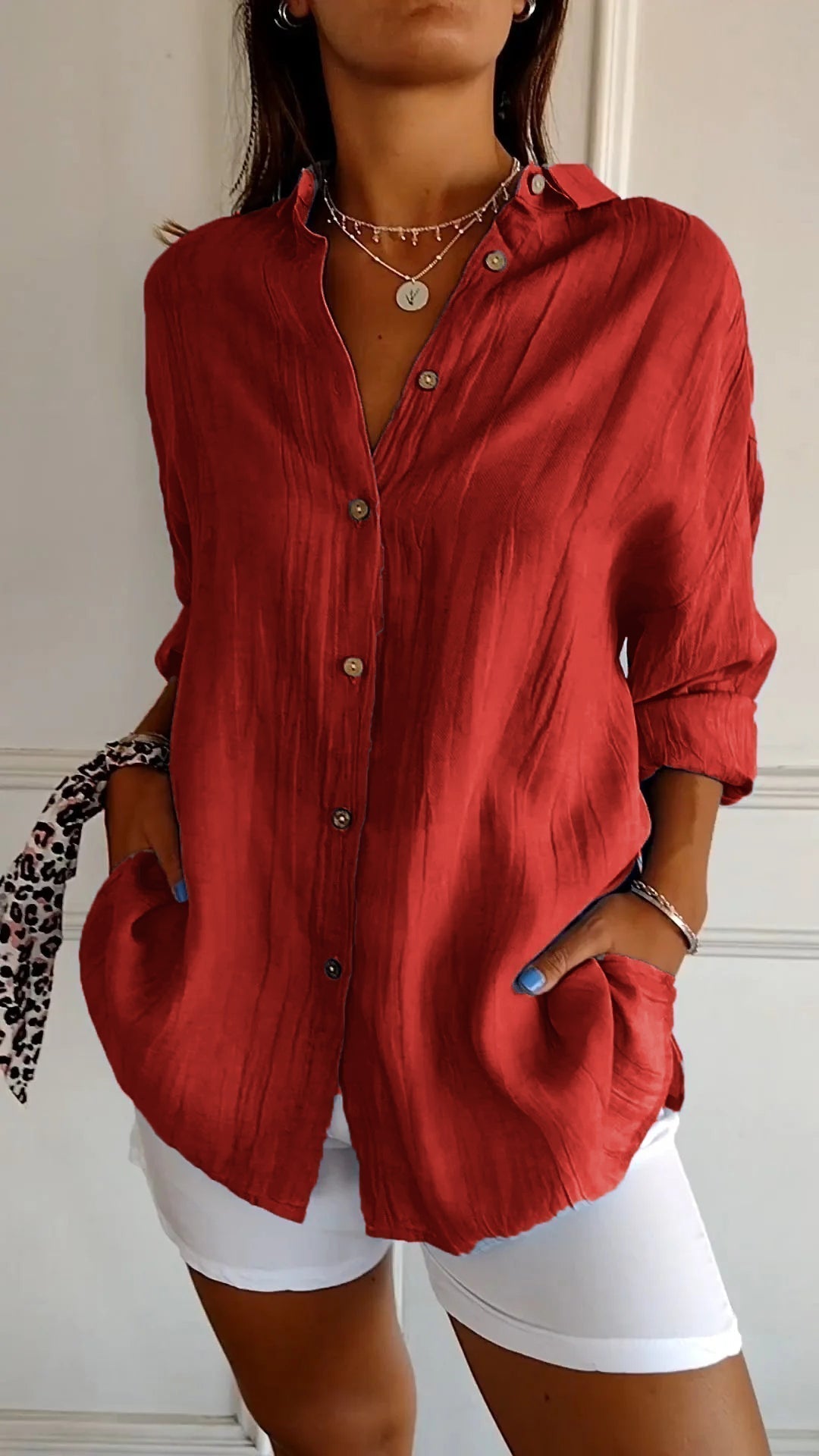 Gabriella | Pleated Elegant Shirt