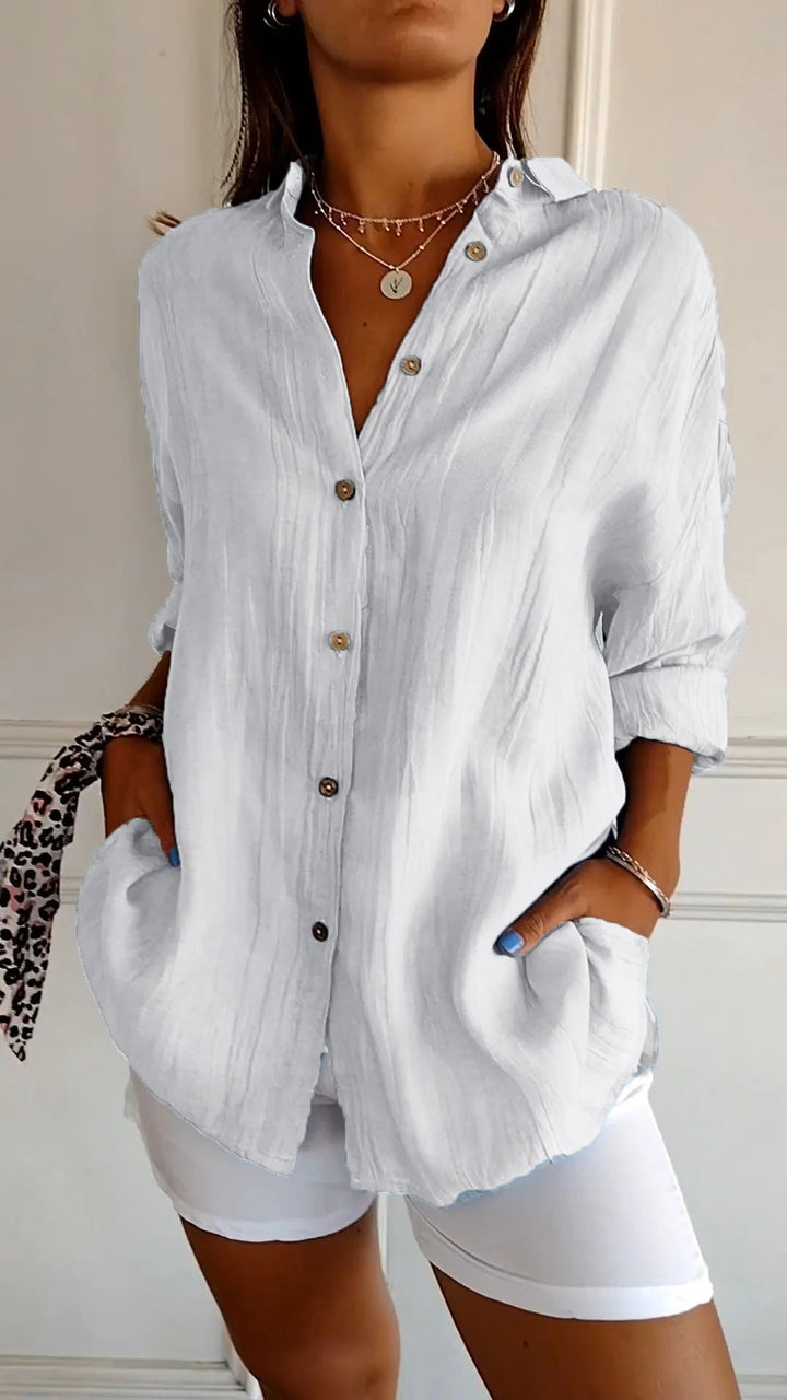 Gabriella | Pleated Elegant Shirt
