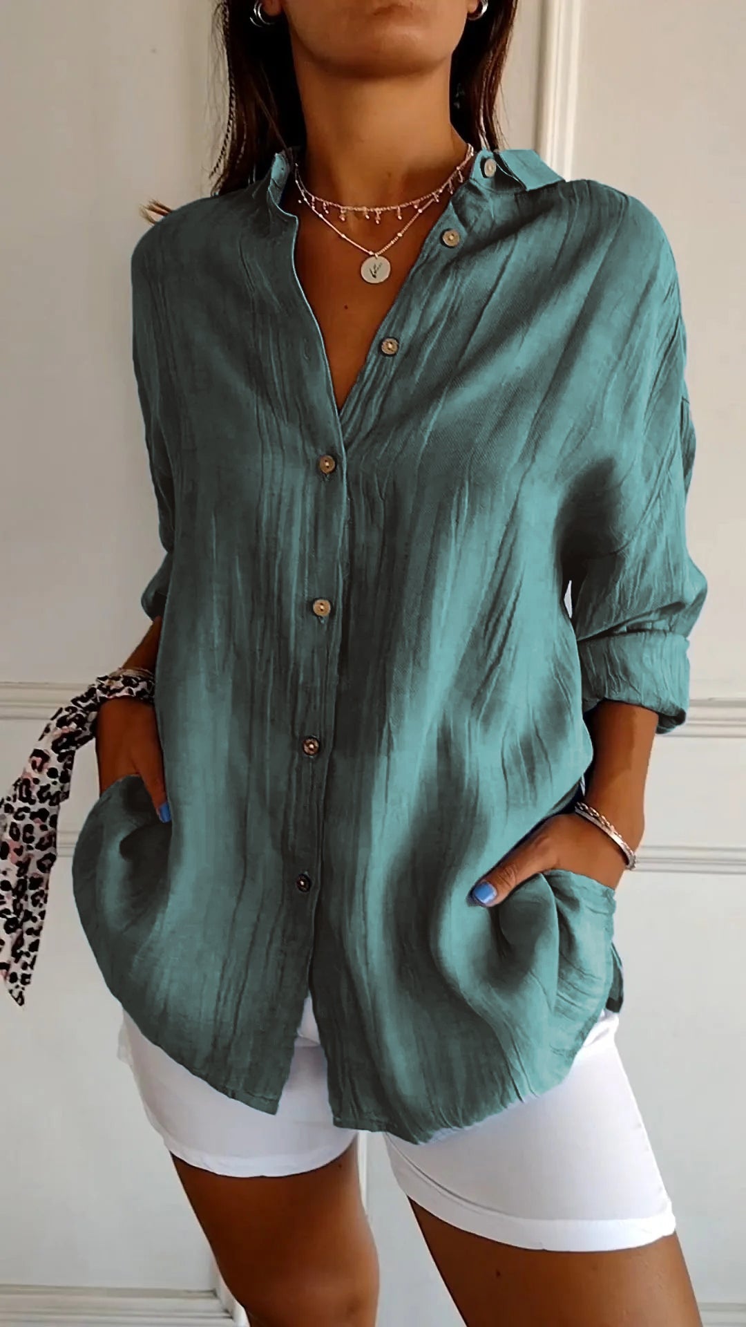 Gabriella | Pleated Elegant Shirt