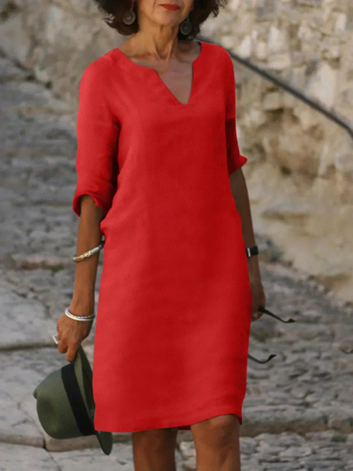 Gina | Elegant Dress with V-Neck