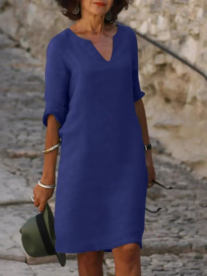 Gina | Elegant Dress with V-Neck