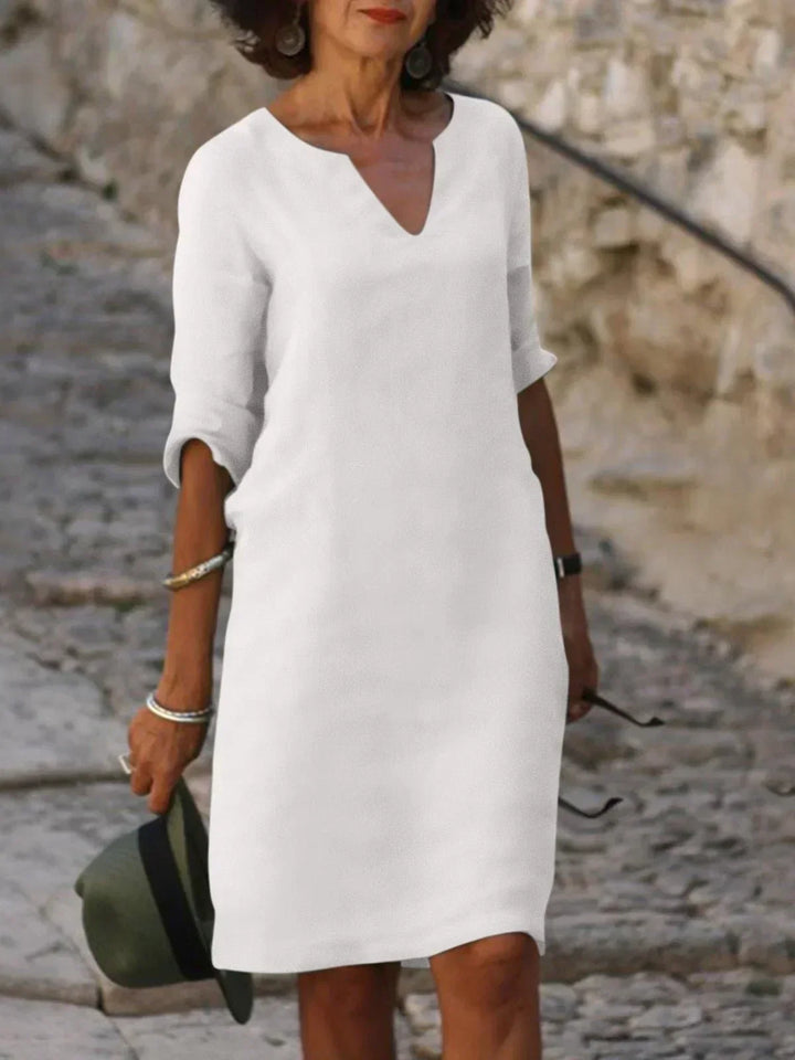 Gina | Elegant Dress with V-Neck
