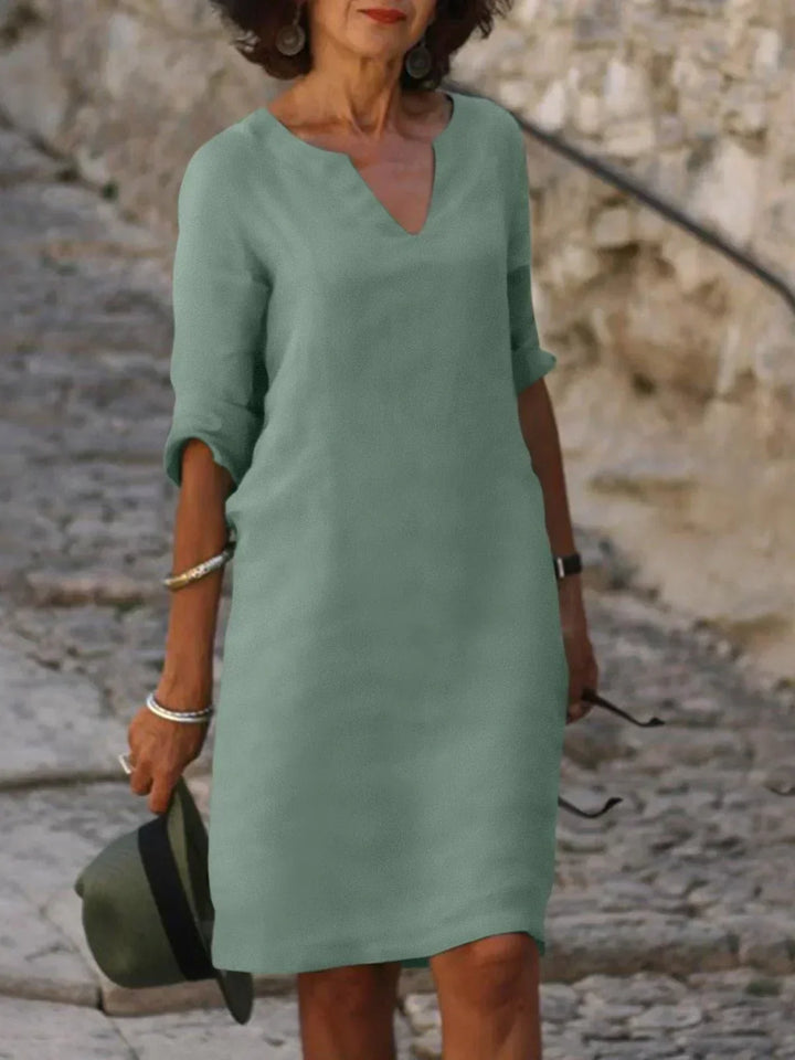 Gina | Elegant Dress with V-Neck