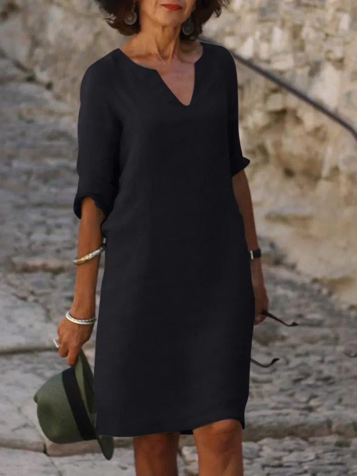 Gina | Elegant Dress with V-Neck