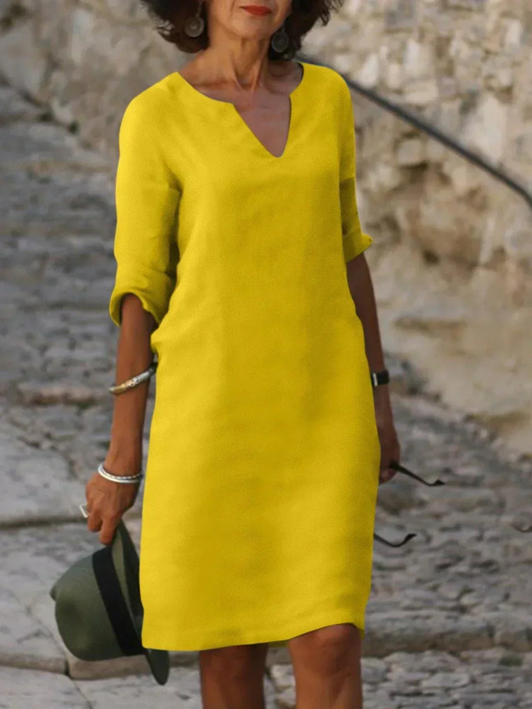 Gina | Elegant Dress with V-Neck