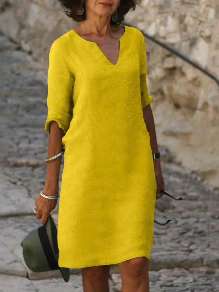 Gina | Elegant Dress with V-Neck