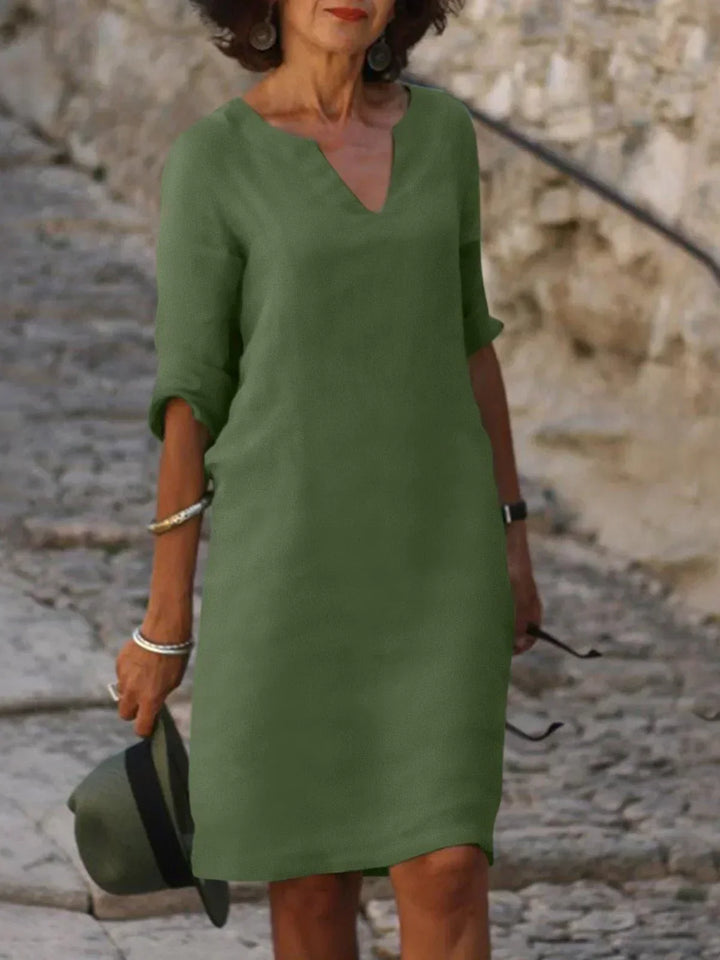 Gina | Elegant Dress with V-Neck